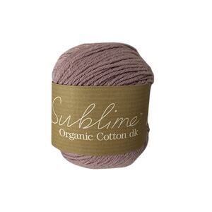 Sublime Organic Cotton DK, Color Raspberry Tea Shade 0144 120 Yards